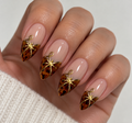 Golden Tortie French Press-On Nails