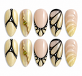 3D Butterfly Wing Press-On Nails