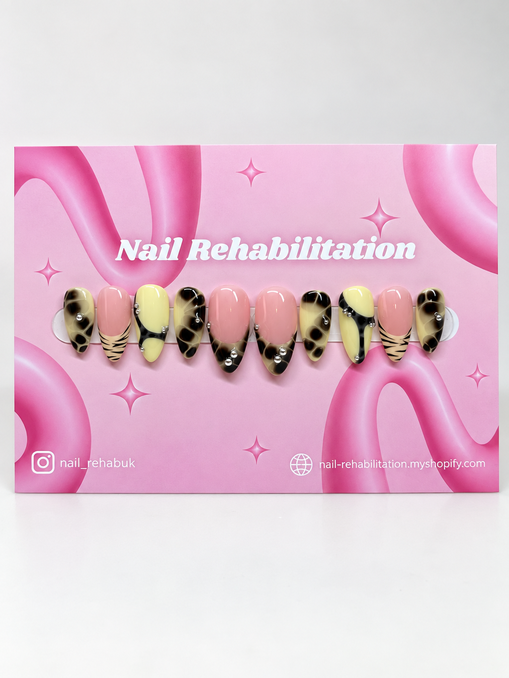Electric Lemon Press-On Nails