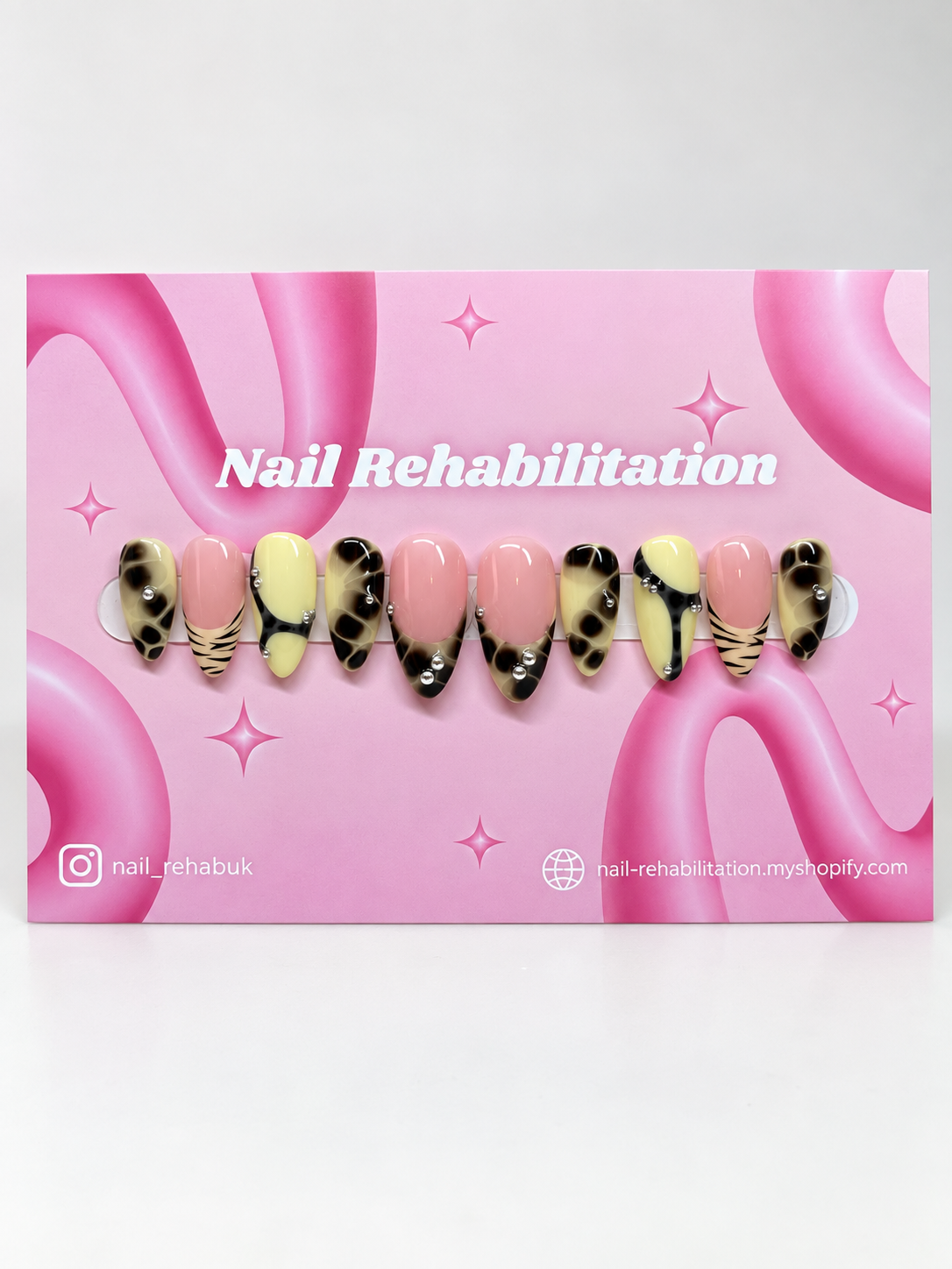 Electric Lemon Press-On Nails