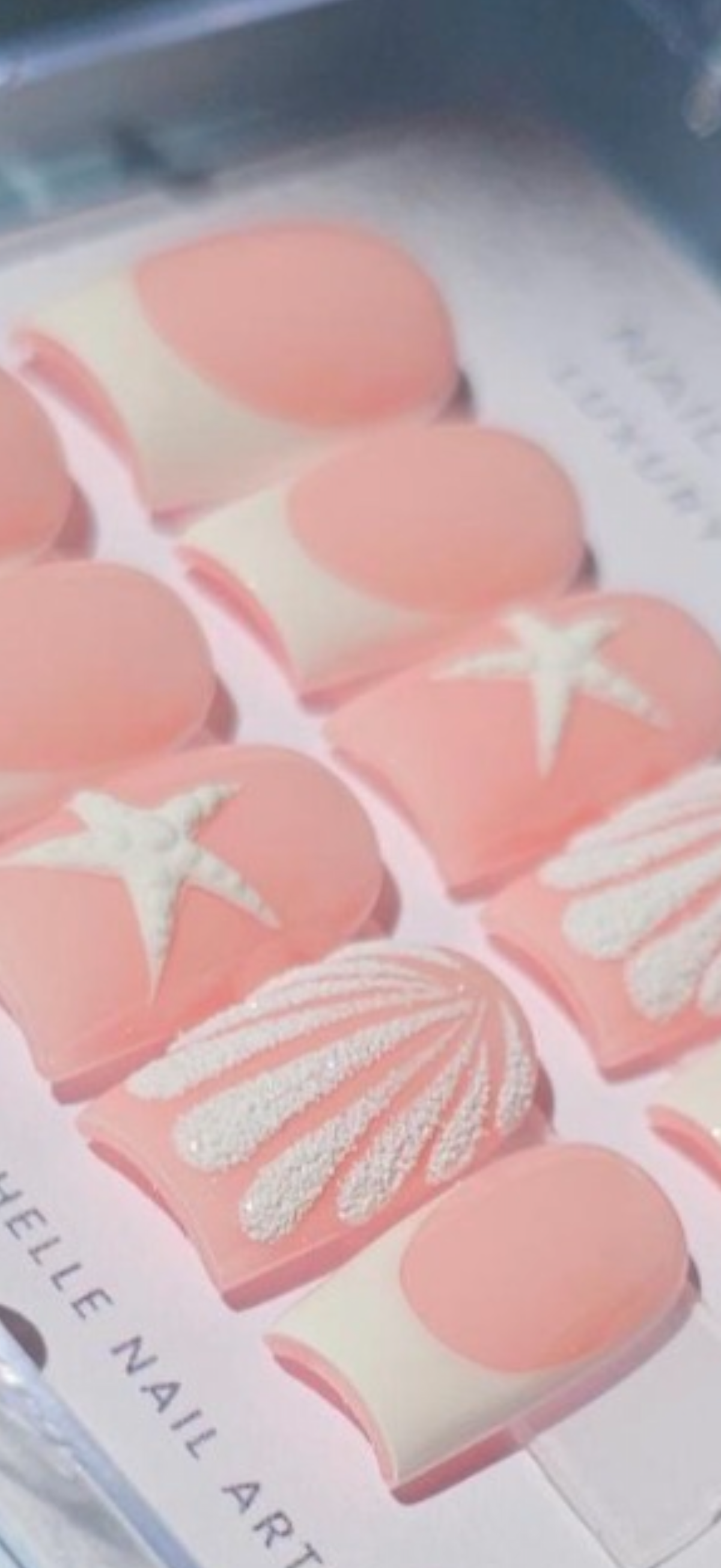 Seashell French Press-On Nails