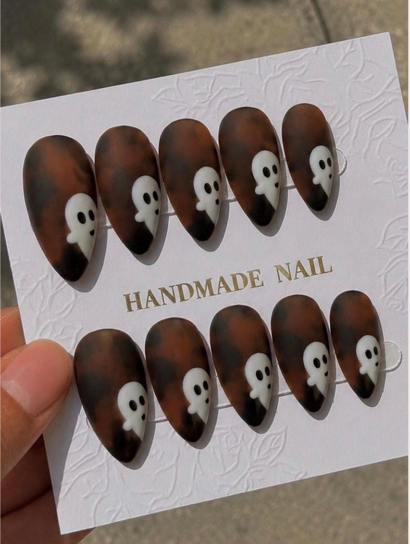 Tortoiseshell Ghost Press-On Nails