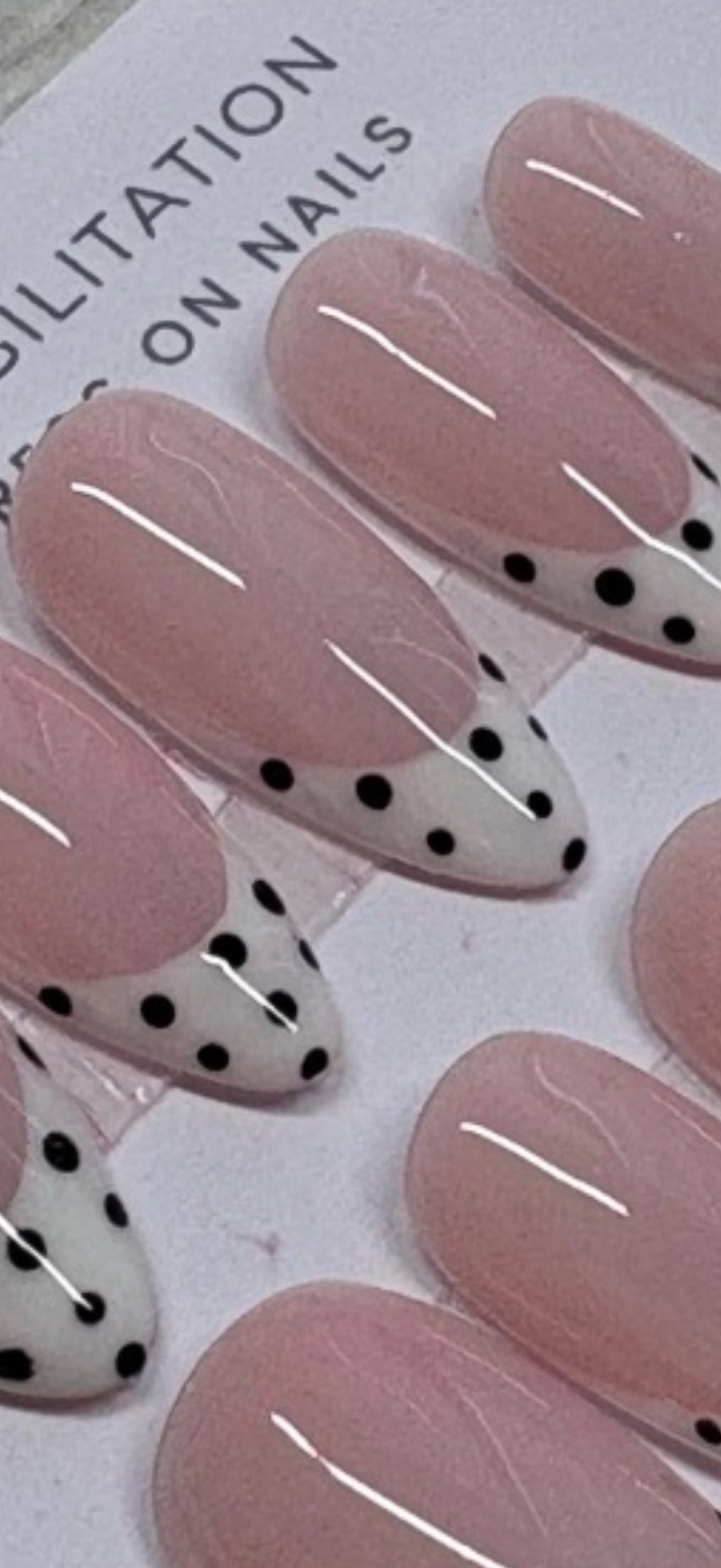 Polka Dot French Press-On Nails