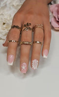 Seashell French Press-On Nails