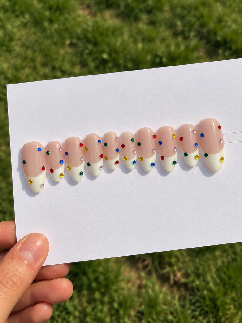 Confetti French Press-On Nails
